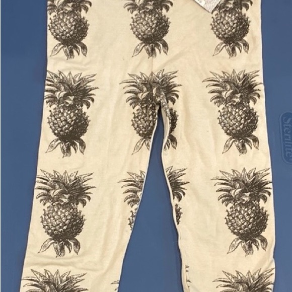 kate quinn Other - Quinn Cream Pineapple Print Leggings bamboo size 18/24m baby